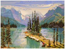 Spirit Island Jasper Alberta